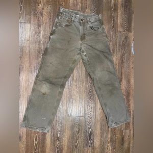 🔥🔥VINTAGE CARHARTT CARPENTER PANTS🔥🔥 SIZE 30X32  🔥PERFECTLY DISTRESSED 🔥
